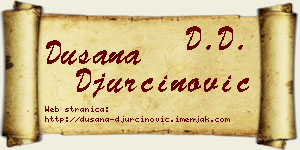 Dušana Đurčinović vizit kartica